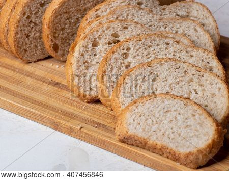 A Sandwich Cut In Half High Quality Photo