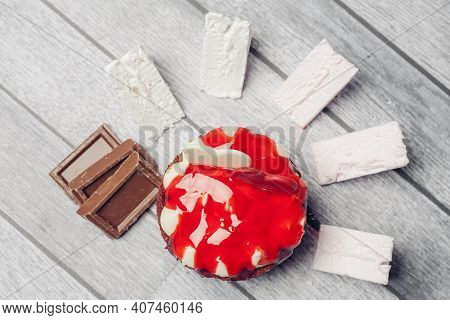 Cake Red Velvet Sweets Dessert Discrepancies Snack For Tea