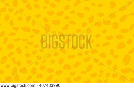 Abstract Modern Leopard Seamless Pattern. Animals Trendy Background. Orange Decorative Vector Stock 