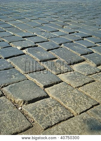 Vecchia strada di pietra