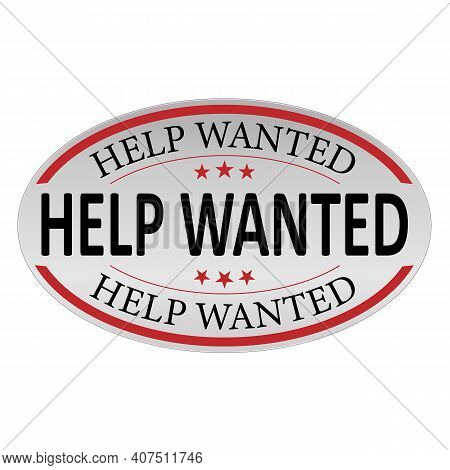 Help Wanted Sign, Emblem, Label, Badge, Sticker. Help Wanted Paper Origami Speech Bubble. Help Wante