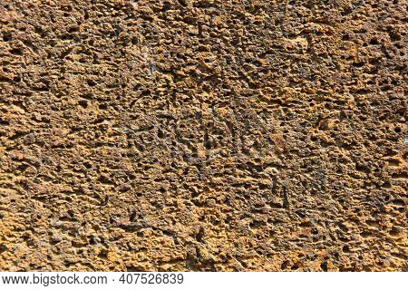 Pattern  Of Sandstone  Walls  At Banteay Srei Castle. Which  Is Still  Strong  Even  After Over 1,00