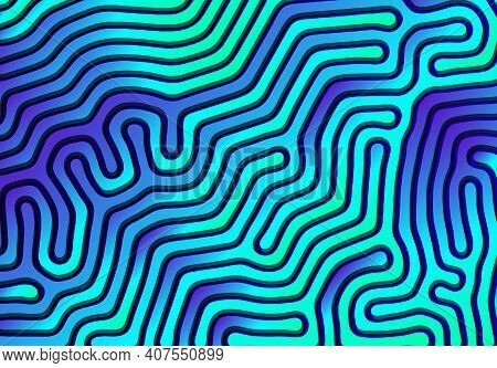 Abstract Background With Optical Illusion Generative Pattern And Vibrant Fluid Psychedelic Colors