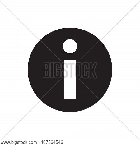 Info Vector Icon. Information Symbol. Helpdesk Service And Support Round Button Sign. I Point Help L