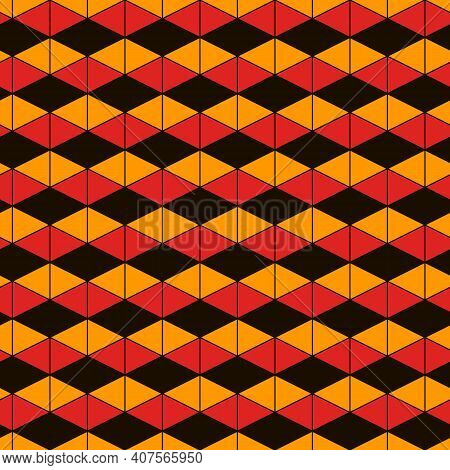Contemporary Geometric Pattern. Repeated Triangles Ornament. Modern Geo Abstract Background. Seamles