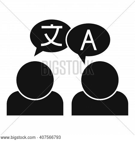 English Translator Icon. Simple Illustration Of English Translator Vector Icon For Web Design Isolat