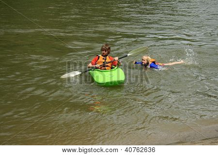 Natación y kayak