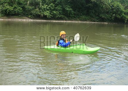 Teen kayak