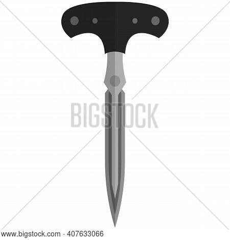 Long Bonder Knife Vector Isolated On White Background