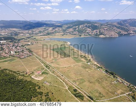 Aerial View Of Studen Kladenets Reservoir, Kardzhali Region, Bulgaria