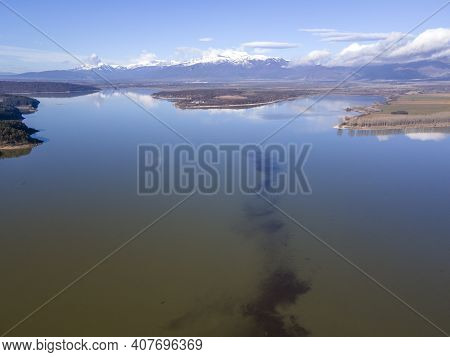 Aerial View Of Koprinka Reservoir, Stara Zagora Region, Bulgaria