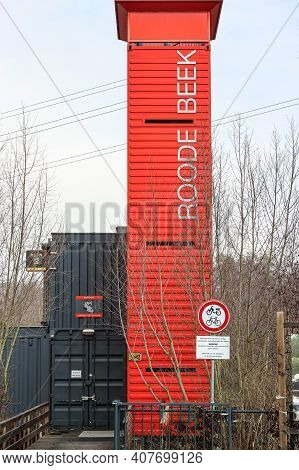 Schinveld, South Limburg, Netherlands. January 1, 2021. Entrance To The Roode Beek Visitor Center, C