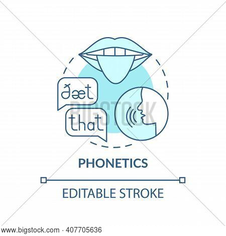 Phonetics Concept Icon. Language Learning Category Idea Thin Line Illustration. Acoustic Qualities. 