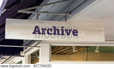 Street Sign The Direction Way To Archive