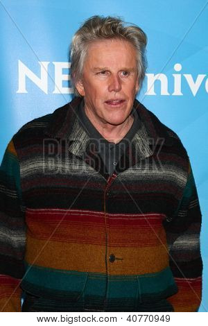 LOS ANGELES - Ocak 6: Gary Busey NBCUniversal 2013 TCA kış basın turu Langham Hunt de katılır.
