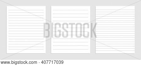 Blank Lines Note Papet Sheet Set Design