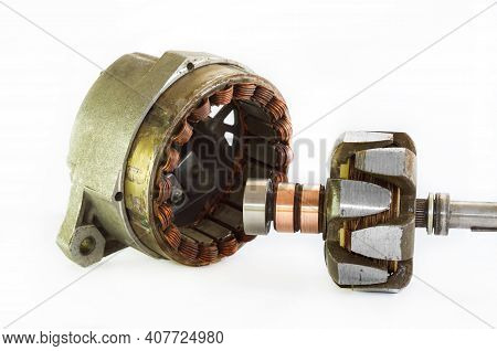 Automobile Generator. Stator And Rotor. Spare Components