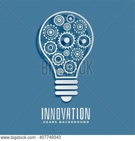 Innovation And Idea Bub And Gears Background