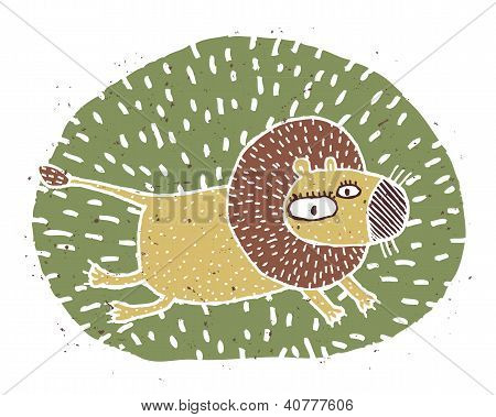 lion vignette
