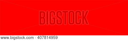 Horizontal Red Color For Background, Red Color For Panorama Background, Simple Plain Red Color
