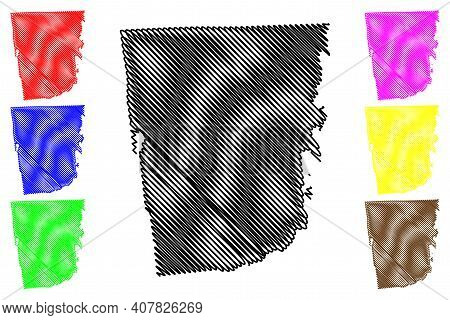 Clinton County, New York State (u.s. County, United States Of America, Usa, U.s., Us) Map Vector Ill