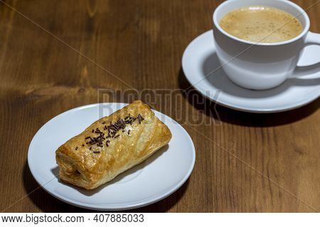 Pain Au Chocolat And Coffee