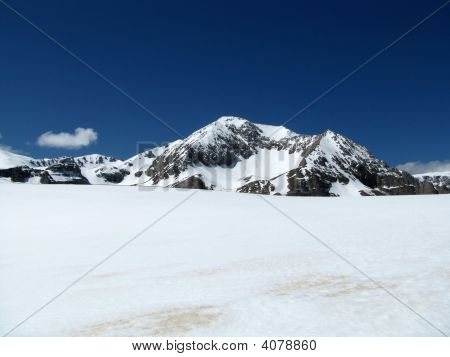 Berge; oben; Schnee; Gletscher; Panorama