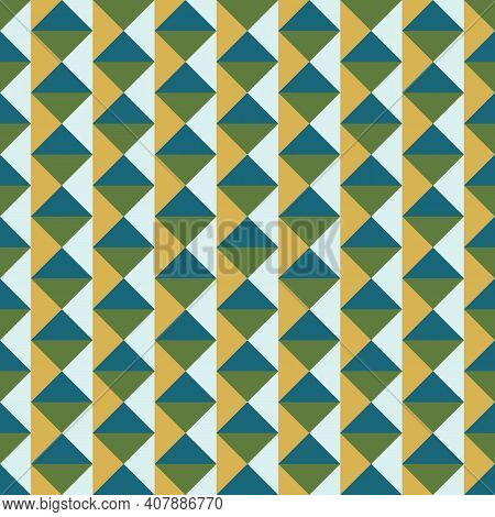 Retro Triangle Geometric Striped Seamless Pattern Background