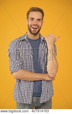 Casual Concept. Daily Outfit. Man Model Clothes Shop. Good Idea. Positive And Good Vibes. Cheerful M