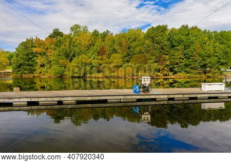 Generic view of a local lake on an autumn day