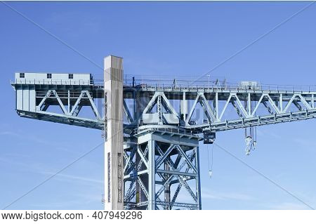 Shipbuilding Titan Crane In Clydebank Glasgow Scotland