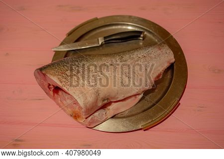 Fathead Minnow Fish Fresh. Fresh Fathead Fish. Piece Of Raw Fish
