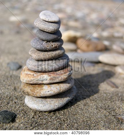 Pirámide de piedras