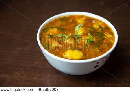Famous Indian Nepali Potato Curry Or Bhaji. Especially It Is Served With Puri. Puri Bhaji Recipe