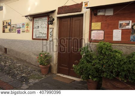Triora (im), Italy - February 15, 2017: The Witches  Museum In Triora Village, Imperia, Liguria, Ita