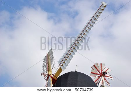 Details Of A Traditional Danish Windmill