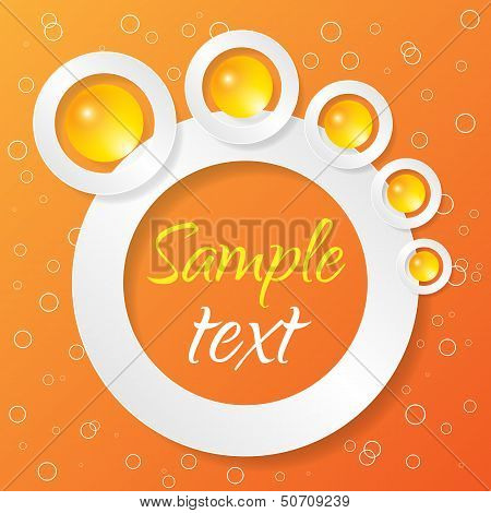 Abstract Applique On Color Background