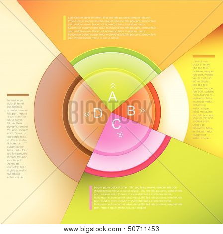 Vector Abstract 3D Paper Infographics