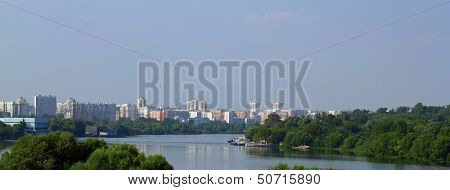Urban Lansscape With River
