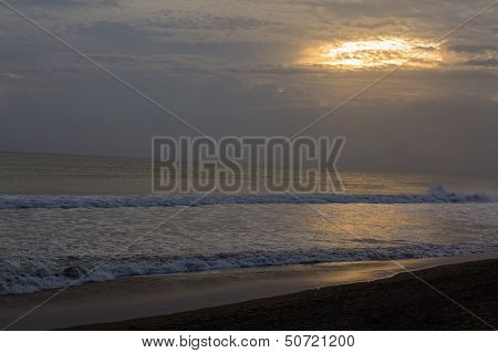 Sunset At Seminyak Beach