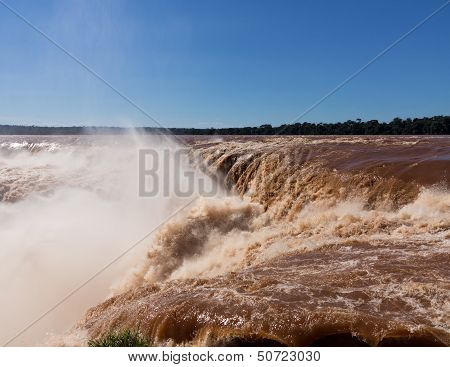 Waterfall At Iguassu Falls