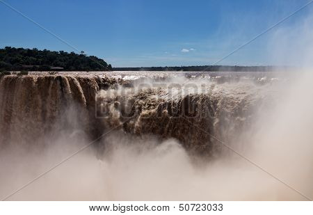 Waterfall At Iguassu Falls