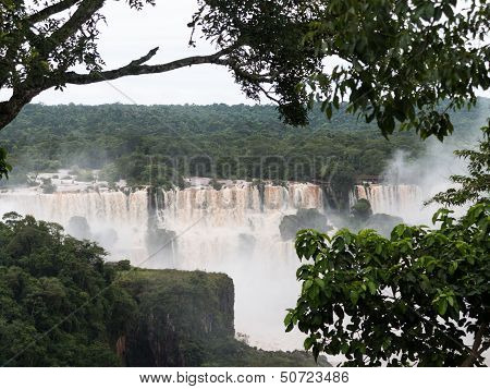 Waterfall At Iguassu Falls