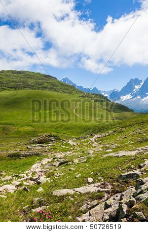 A Beautiful View Of The French Alps