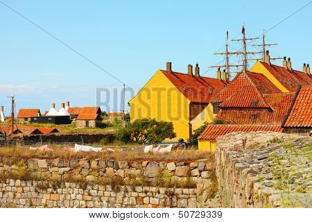 Houses On Christiansoe Island Bornholm Denmark