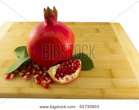 Sweet Pomegranate Fruit With Seeds