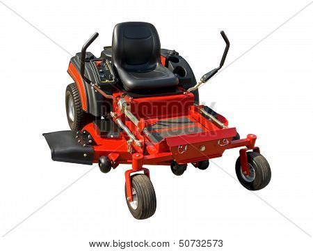 Red lawnmower