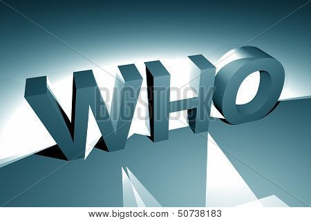 3D Who Letters