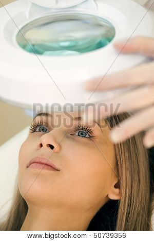 A Young Girl In A Beauty Salon