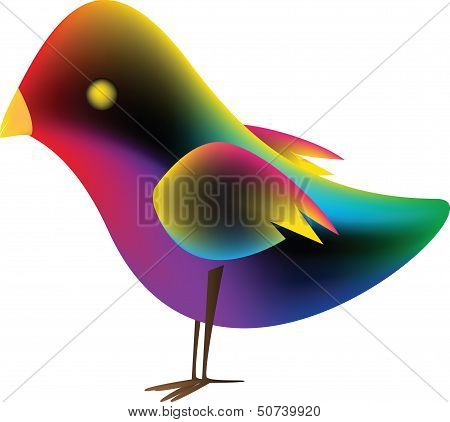 Bird With Gradient Mesh